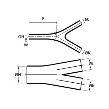 Ecumaster Kształtka termokurczliwa MS-3A/Y-01 (boot) palczatka Y