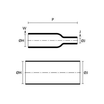 Ecumaster Kształtka termokurczliwa MS-2A/I-03 (boot) prosta