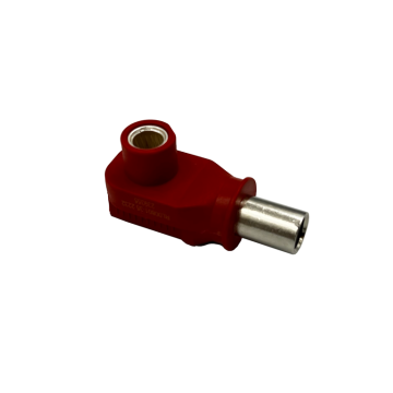 Ecumaster Connector RL00801-35RE; 8.0MM; RADLOK-35MM; Red