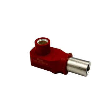Ecumaster Connector RL00801-50RE; 8.0MM; RADLOK-50MM; Red