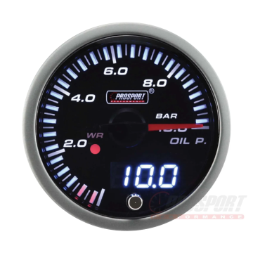 Prosport JDM Series 52mm - Öldruckmanometer mit elektrischem Sensor