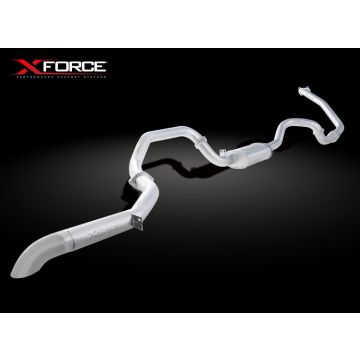 Auspuffanlage XForce for Toyota Landcruiser 1990-1998 80 Series TD Wagon Edelstahl