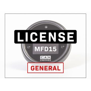 CANchecked License MFD15 General (LiveLogging Ethanol MPP2 CANswitch)
