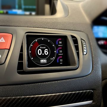CANchecked Display MFD32 Gen2 mit VAG OBD-cable für Renault Megane MK3 RHD 08-16