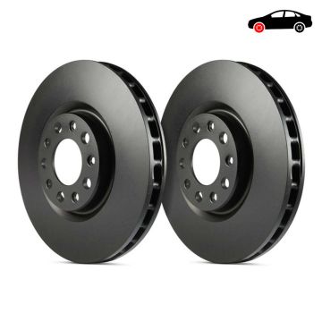 D1762 Premium Discs Rotors EBC Brakes for Alfa Romeo 159 Giulietta 940 Spider Chrysler 200 Dodge Dart Fiat 500X Jeep Compass Renegade Tonale