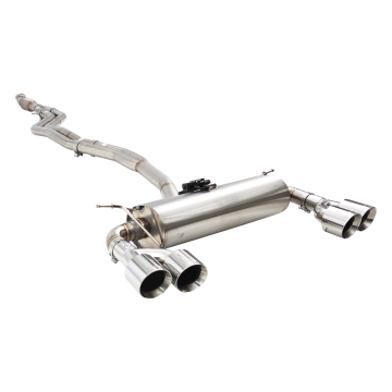 Exhaust system XForce with Varex muffler for BMW M2 2015-2021 F87 stainless steel