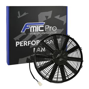 Prägegebläse Motorsportlüfter Kühlerlüfter Motorlüfter FMIC.Pro 14” SUPER SLIM 130W