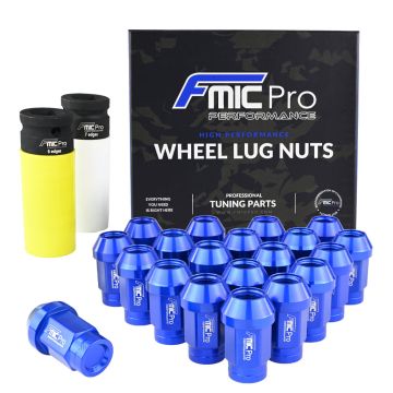 Aluminium wheel nuts FMIC.Pro M14x1.25 Blue 20 pcs. tapered 
