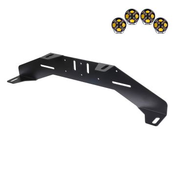 Montagehalter für 4 Zusatzscheinwerfer Purelux WRC Schwarz