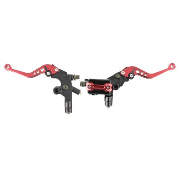 Universal Brake Clutch Lever Motorcycle Quad Red