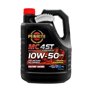 Motorcycle Engine Oil Penrite MC-4ST FS 10W-50 100% PAO ESTER Full Synthetic 4L