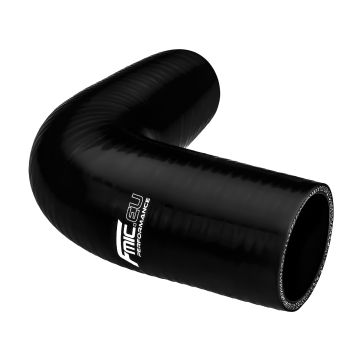 Silicone elbow 90' 76mm Black