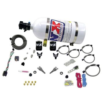 Dual Nozzle Nitrous System mit 10Lb Flasche für GM TBI ALL (50-75-100-125HP) Nitrous Express NX 20218-10
