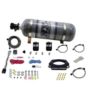 LS 90mm-Plattensystem mit 12Lb Kohlefaserflasche für GM-Fahrzeuge Nitrous Express NX 20934-12