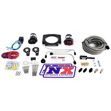 LS Single Entry 90mm Platte Hardline System ohne Flasche (50-400Hp) Nitrous Express NX 20934S-00