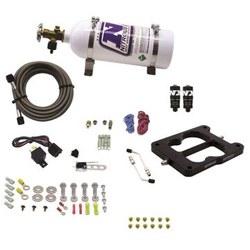 Q-Jet Holley Spreadbore Hitman Nitrous System 100-150-200Hp with 12Lb Carbon Bottle Nitrous Express NX 40080-12