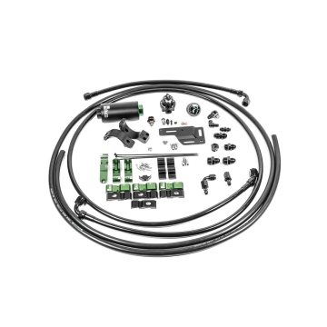 Kraftstoffpumpen-Halter Leitungs-Kit mit Edelstahlfilter Radium Engineering für Mitsubishi EVO 1-6