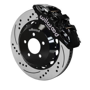 Wilwood 140-14067-D AERO6 Big Brake Front Kit 14.25" Gelocht Schwarz für Dodge Chrysler