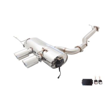 Exhaust system XForce with Varex muffler for Volkswagen GOLF 2010-2012 R MK 6 stainless steel