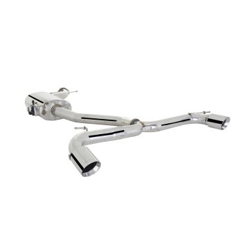 Exhaust system XForce with Varex muffler for Volkswagen Golf 2010-2013 GTI MK 6 stainless steel