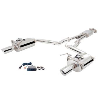 Auspuffanlage XForce mit Varex-Schalldämpfer for Ford MUSTANG 2015-2017 CONVERTIBLE GT 5.0L V8 Edelstahl