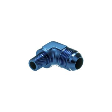 AN12 - 3/8 NPT 90' Fitting Adapter Mänlich-Mänlich Blau