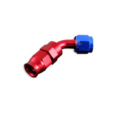 AN -4 AN4 JIC 45' Degree PTFE Fuel Oil Fitting hose end Red
