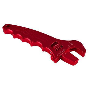 Adjustable wrench for AN fittings Red