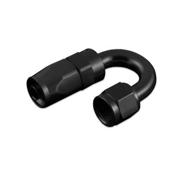 Alu-Fitting Dash 04 Adapter 180° Blockwinkel 7/16 zoll - AN4 JIC4 Schwarz