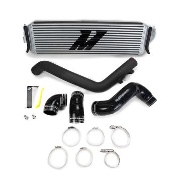 Mishimoto MMINT-CTR-17KSLWBK Intercooler for Honda Civic Type R 17+ Silver w/ Wrinkle Black Pipes
