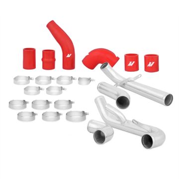 Mishimoto MMICP-EVO-10RD Intercooler Pipe Kit for Mitsubishi Lancer Evolution X 08-15 Red Hoses