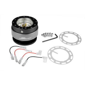 JRspec steering wheel quick release hub Silver