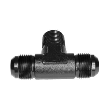 TEE MALE/MALE/MALE AN10-7/8 NPT-AN01 Black