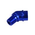 Weiblich-zu-Mann-Nippel 45' 1/4 NPT Blau