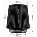 FMIC.Pro cone air filter length 100mm diameter 80mm Blue-6