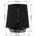 FMIC.Pro Cone Luftfilter Länge 125mm Durchmesser 76mm Schwarz-1