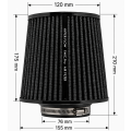 FMIC.Pro cone air filter length 175mm diameter 76mm Red-7
