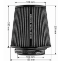 FMIC.Pro Cone Luftfilter Länge 200mm Durchmesser 102mm Schwarz-7