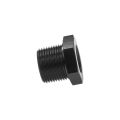 3/8 NPT Stecker auf 1/4 NPT Buchse Reduzierrohrbuchse Schlauchanschlussadapter Schwarz