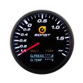 Auto Gauge 60mm - 4in1 Anzeige für Ladedruck Spannung Öldruck und Temperatur