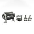 DeatschWerks In-Line Fuel Filter Kit 5/16IN 40 Micron 70mm