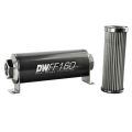 DeatschWerks In-Line Fuel Filter Kit -10AN Female 10 Micron 160mm
