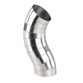 Stainless steel pie cut elbow 11,25' 51mm