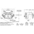 Wilwood 120-11873 D154 Universal Floating Mount Caliper 2 Pistons Black