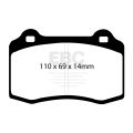 DP51140NDX Bremsbeläge BLUESTUFF NDX EBC Brakes für Alfa Romeo 147 156 GTV Spider BUGATTI EB110 Chrysler USA Viper Citroen DS3 Dodge USA Viper DS DS3 Fiat Coupe Ford Focus Mk1 KTM Lancia Lotus Esprit MG XPOWER SV Peugeot 208 Mk1 QVALE Mangusta Aston Marti-2