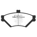 DP31169C Brake Pads REDSTUFF EBC Brakes for Ford Crown Victoria LINCOLN Town Car MERCURY Grand Marquis