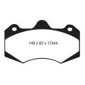 DP4062R Brake Pads YELLOWSTUFF EBC Brakes for McLAREN 12C 540C 570S 570GT MCLAREN MP4-12C 12C 570S MP412C 570GT