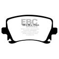 DP81518RPX Racing Brake Pads RP-X Racing EBC Brakes for Audi RS3 8P S3 8P PR-1LK S3 8P PR-1ZK TTRS quattro 8J TTRS quattro Plus 8J Volkswagen Golf Mk6 R Audi TT RS quattro Volkswagen Golf R Mk6-5