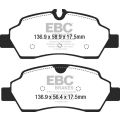 DP42222R Bremsbeläge YELLOWSTUFF EBC Brakes für Ford COMMERCIAL Transit 4th Gen 310 Transit 4th Gen 350 Transit 4th Gen 430 Transit 4th Gen 470 Transit Custom 330 Ford Transit 150 Transit 250 Transit 350