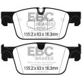 DP62305 Brake Pads GREENSTUFF EBC Brakes for Volvo XC60 2nd Gen T4 XC60 2nd Gen T5 XC60 2nd Gen B4 XC60 2nd Gen D4 XC60 2nd Gen B5 XC60 2nd Gen B6 XC60 2nd Gen D5 XC60 2nd Gen T6 XC60 2nd Gen T8-2